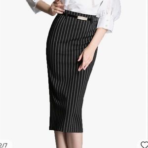 NEW striped pencil skirts, slit skirts long skirt for office